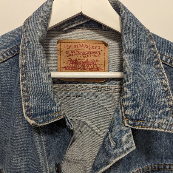 Vintage Levis Denim biker jacket - Picture 2 of 5